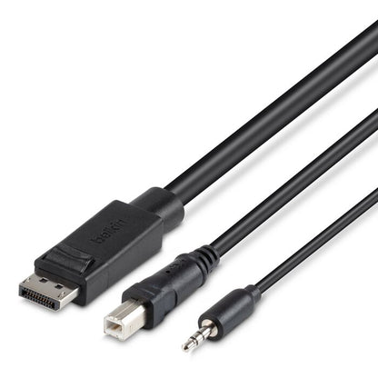 Belkin TAA-Compliant SKVM Cable, DP/USB/Audio, 10ft (F1D9019B10T)