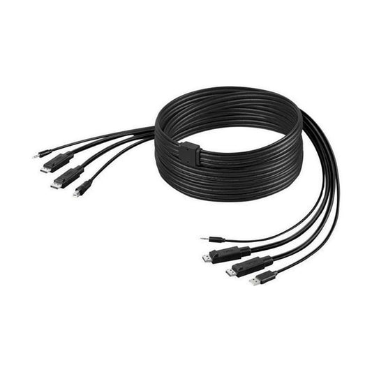 Belkin Dual-Head DP to DP KVM Combo Cable, 10FT