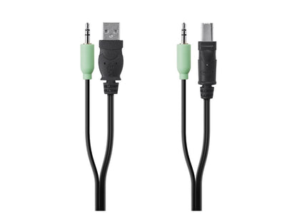Belkin TAA USB/AUD SKVM Cable, 6 ft (F1D9022B06T)