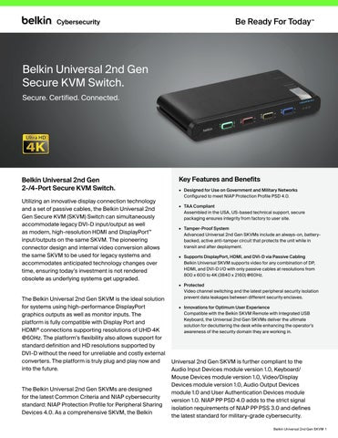 BELKIN TAA PP4.0 SKVM to DCU Adapter 2 and 4 Port