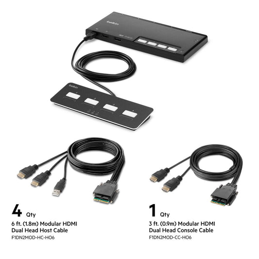 Belkin 4ft Modular SH-DH Console Extension Cable (F1DN-MOD-EXC-04)
