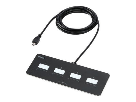 The Belkin Modular KVM/KM Replacement Remote Control 4 Port is designed to provide reliable remote connectivity for modular KVM/KM configurations. Made in the United States and TAA compliant, it supports secure control in enterprise and government environments. This 4-port unit ensures seamless management and efficient workflow integration.