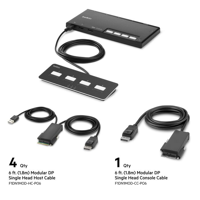 Câble d'extension pour télécommande modulaire BELKIN F1DN-MOD-REXT-4, 1,2 m