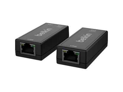 The BELKIN F1DN-USB-XTRC USB Copper Extender Set is designed to provide reliable USB signal extension capabilities in professional AV setups. Compliant with TAA standards and manufactured in the United States, it meets stringent security and quality requirements. Ideal for enterprises and government environments where dependable signal routing is essential.