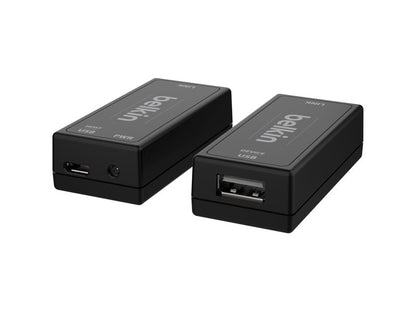 The BELKIN F1DN-USB-XTRC USB Copper Extender Set is designed to provide reliable USB signal extension capabilities in professional AV setups. Compliant with TAA standards and manufactured in the United States, it meets stringent security and quality requirements. Ideal for enterprises and government environments where dependable signal routing is essential.
