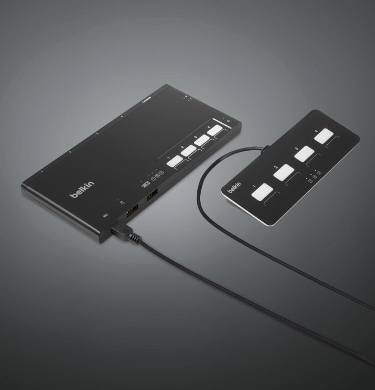 Belkin 4-Port Modular SKM Switch with Remote - F1DN004MOD-KM-4