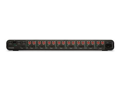 Belkin 8-Port Single Head DP/HDMI KVM Switch offers secure desktop switching with NIAP PP 4.0 compliance. Supporting up to 4K@60Hz resolution and customized port labeling, it's ideal for sensitive multi-computer environments requiring high visual fidelity and certified data protection.