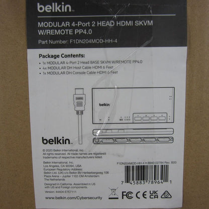 Belkin Modular 8-Port 1-Head Base SKVM with Remote PP4.0