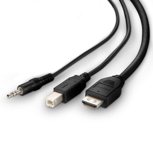 Belkin TAA DVI to HDMI/USB/Audio Cable, 6 Ft, M/M, F1DN1CCBL-DH6T