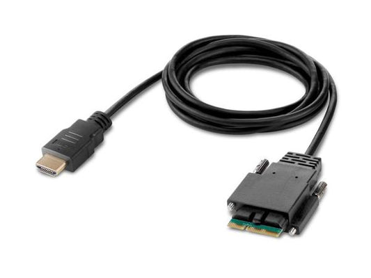 The Belkin Modular Console Cable (F1DN1MOD-CC-H06) is a professional-grade KVM connection solution offering a 6-foot length and HDMI compatibility. Designed with male/male Modular and HDMI connectors, and backed by a 3-year warranty, this black cable is ideal for modular KVM console setups requiring secure, compliant connectivity.