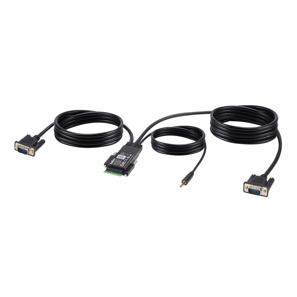Belkin 6ft VGA Modular SH Console Cable with Audio, TAA Compliant