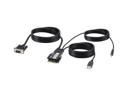 The Belkin Modular SH Host Cable delivers reliable VGA video and audio transmission in a streamlined 6-foot configuration. Designed with modular setups in mind, this TAA-compliant cable is ideal for professional KVM installations, offering compatibility and performance you can trust.