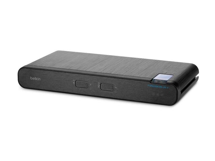 Belkin's 2-Port Dual Head DP/HDMI to DP/HDMI Secure Desktop KVM Switch (PP4.0) offers seamless video switching and robust data protection for high-security environments. Featuring NIAP Protection Profile 4.0 compliance, dual monitor support, and CAC compatibility, this device ensures both convenience and secure operability across two machines simultaneously.