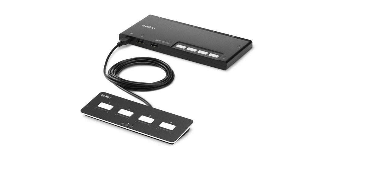 Belkin F1DN202MOD-BA-4 2-Port Dual Monitor Secure KVM Switch