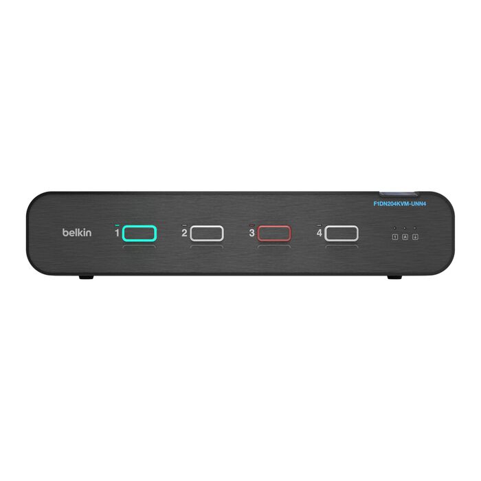 Belkin 4-Port Dual Monitor Secure KVM Switch F1DN204KVM-UNN4