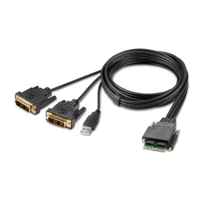 Belkin 4-Port Dual Head DVI Secure KVM Switch with Remote - F1DN204MOD-DD-4