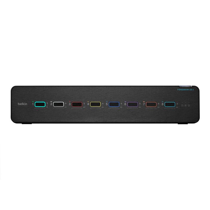 Belkin 8-Port Dual Monitor Secure KVM Switch F1DN208KVM-UN-4