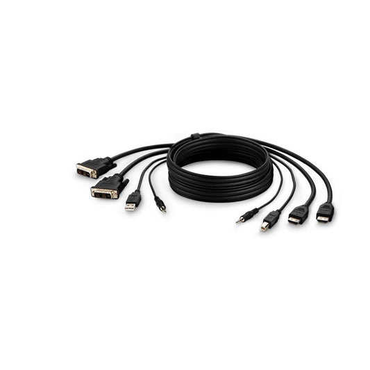 Belkin TAA 2 DVI to HDMI/USB/Audio Cable, 10FT (F1DN2CCBL-DH10T)