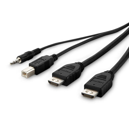Belkin TAA 2 DVI to HDMI/USB/Audio Cable, 10FT (F1DN2CCBL-DH10T)