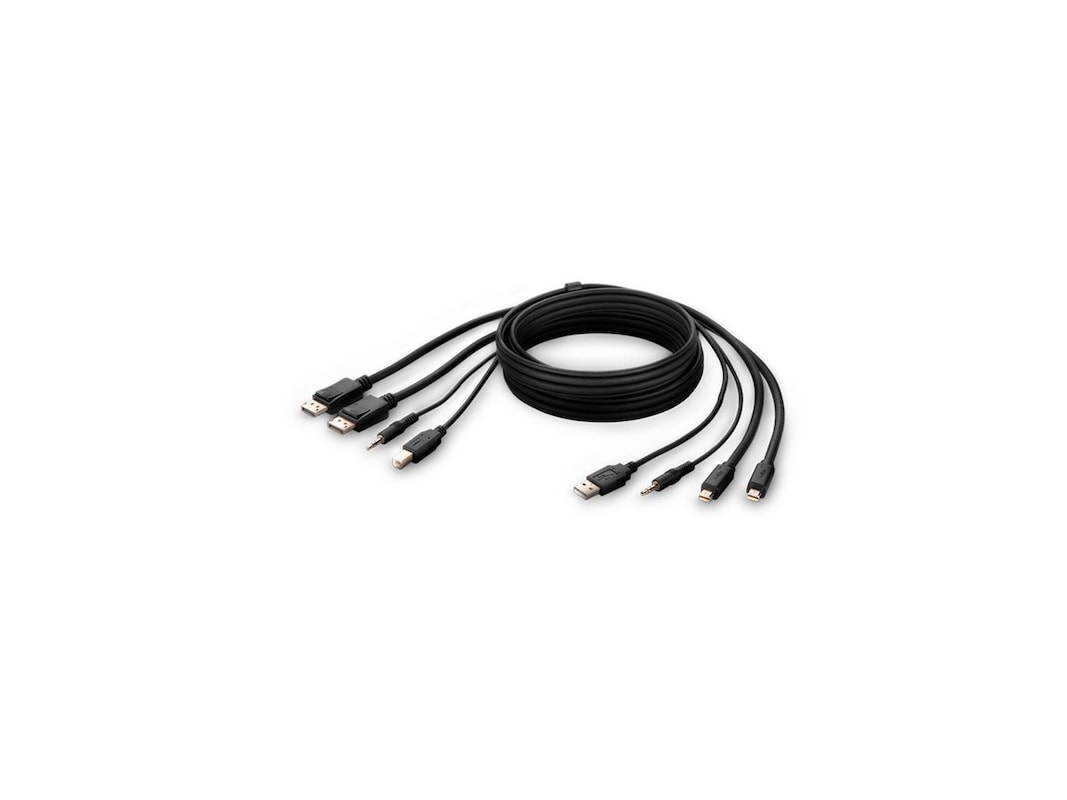 Belkin TAA 6ft 3-in-1 MDP to DP/USB/Audio Cable (F1DN2CCBL-MP6T)