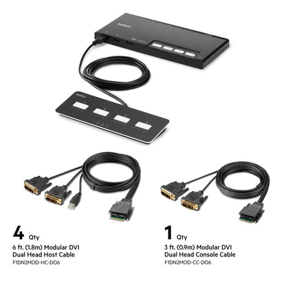 Belkin F1DN2MOD-CC-D06 Modular DVI Console Cable, 6ft