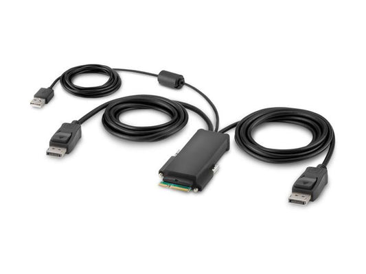 The Belkin MDLR DH Host Cable offers seamless DisplayPort to Modular connectivity in a durable 6-foot length. Engineered for SKVM configurations, its dual-head design ensures optimal signal integrity and compatibility. Backed by a 3-year warranty, it meets TAA compliance standards for professional and government use.