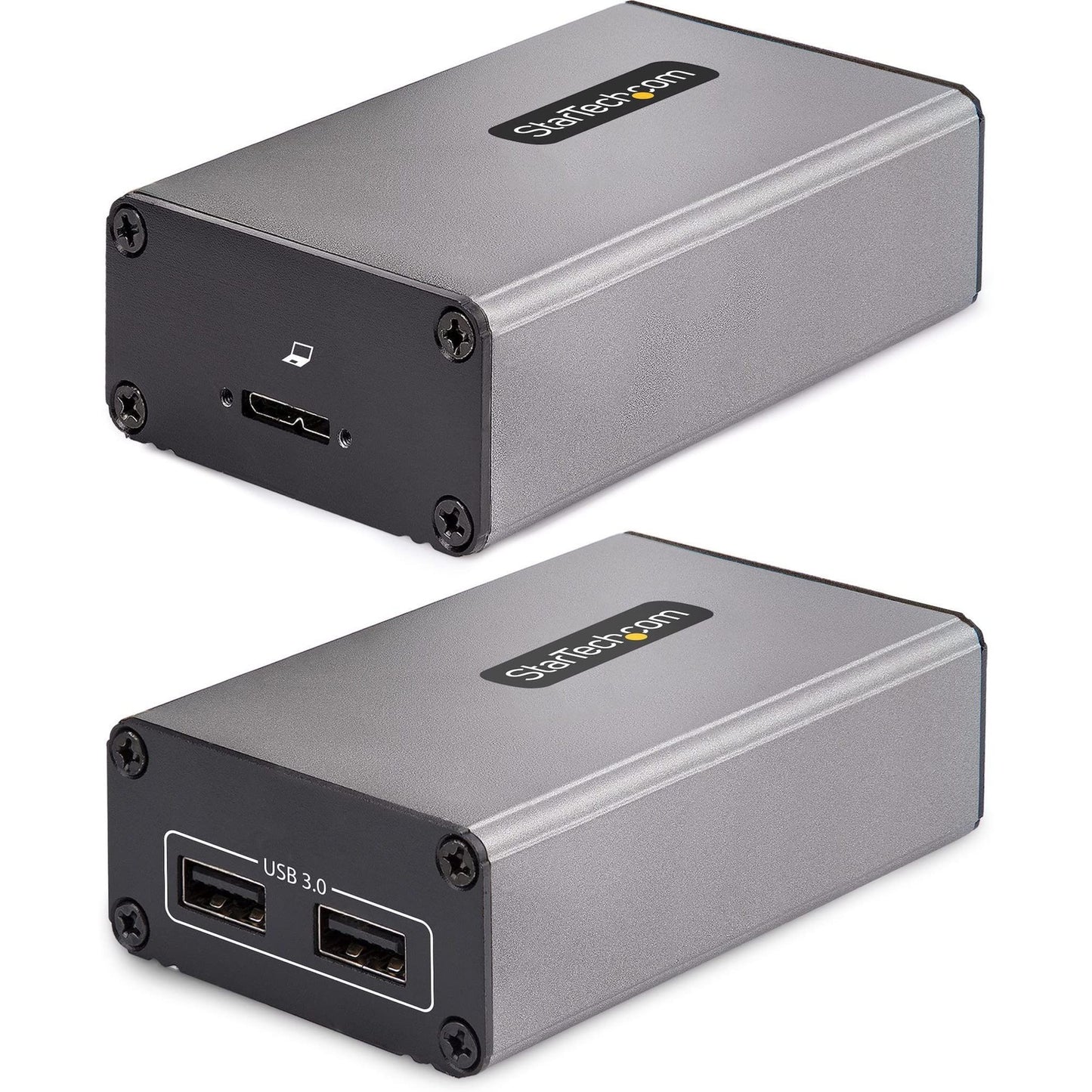 Extension StarTech USB 3.0 2 ports sur fibre OM3, 350 m, LC/LC, hub USB-A