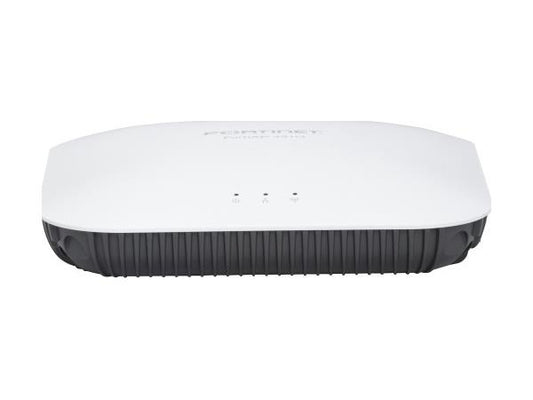 The Fortinet FortiAP-431G is a high-performance indoor wireless access point featuring tri-radio architecture and Wi-Fi 6E support. Designed for demanding enterprise environments, it delivers simultaneous connectivity over the 2.4 GHz, 5 GHz, and 6 GHz bands, achieving up to 5 Gbps data throughput. Built for scalability and centralized management, it ensures optimized wireless coverage and superior user experience.