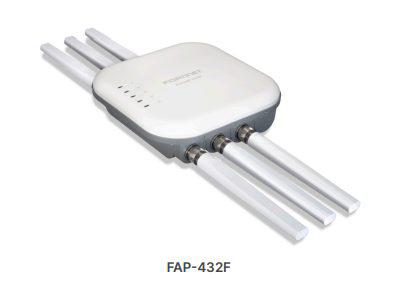 The FORTINET FORTIAP-432F is a high-performance outdoor wireless access point featuring tri-radio technology with advanced Wi-Fi 6 support. Designed for rugged deployments, it supports multiple radios for maximum coverage and includes extended connectivity options such as BLE, Zigbee, USB, and RS-232. Ideal for enterprise wireless infrastructure requiring resilience and throughput.