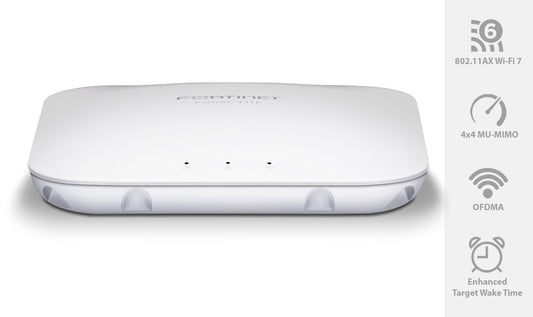 Point d'accès Wi-Fi 7 intérieur Fortinet FortiAP-441K, tribande, 10 GbE
