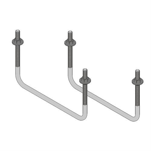 CHIEF MANUFACTURING FCAVCSU80 8 boulons en U carrés Accessoire