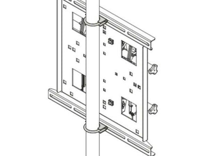 The CHIEF MANUFACTURING FCAVCU20 includes two reliable U-bolts designed for compatibility with monitor or display mounting systems. Built in the United States and compliant with TAA standards, this accessory supports secure mounting configurations in professional AV environments.