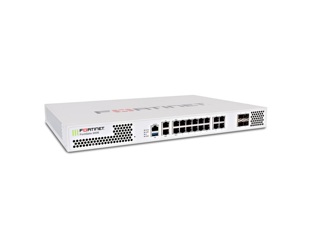 The Fortinet FortiGate-200E with a 5-Year FortiCare Premium and FortiGuard Enterprise Protection bundle delivers high-performance threat protection for mid-sized to large enterprises. With hardware-accelerated VPN, intrusion prevention, and full-spectrum security capabilities, this appliance ensures network integrity at scale. Ideal for organizations seeking robust security with predictable long-term support.