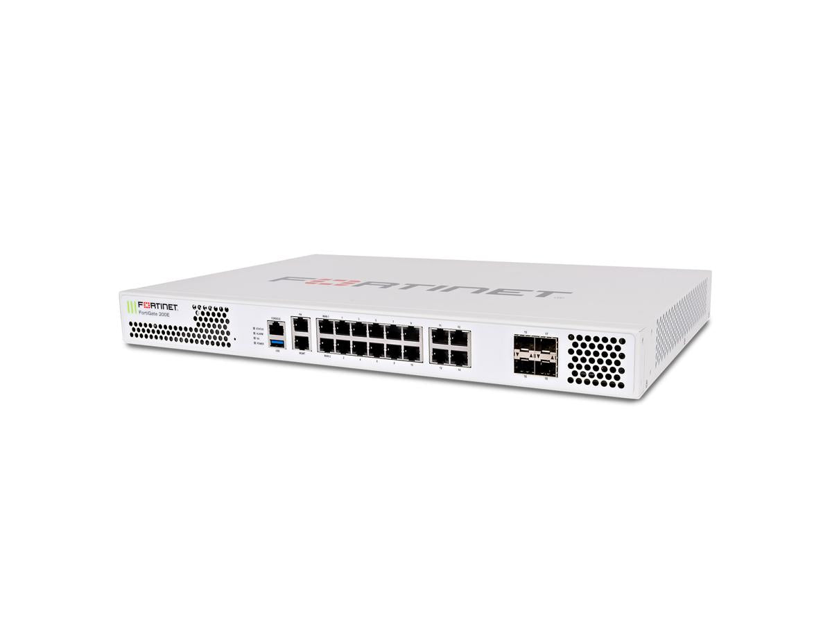 The Fortinet FortiGate-200E with a 5-Year FortiCare Premium and FortiGuard Enterprise Protection bundle delivers high-performance threat protection for mid-sized to large enterprises. With hardware-accelerated VPN, intrusion prevention, and full-spectrum security capabilities, this appliance ensures network integrity at scale. Ideal for organizations seeking robust security with predictable long-term support.