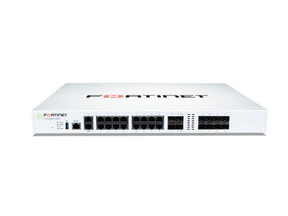 The Fortinet FortiGate-200F delivers high-performance network security, combining the FG-200F hardware with 5 years of FortiCare Premium and FortiGuard Enterprise Protection. Designed for enterprise environments, it provides exceptional throughput, session handling, and unified threat management in a 1RU form factor.
