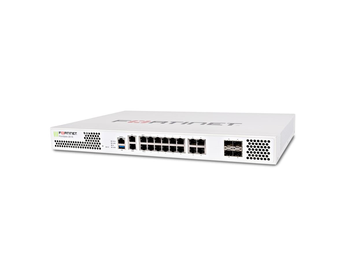 The Fortinet FG-201E combines high-performance firewall hardware with five years of FortiCare Premium and FortiGuard Enterprise Protection. Designed for mid-sized and large enterprises, this 1RU appliance delivers advanced security functions and scalable performance for modern network infrastructures.