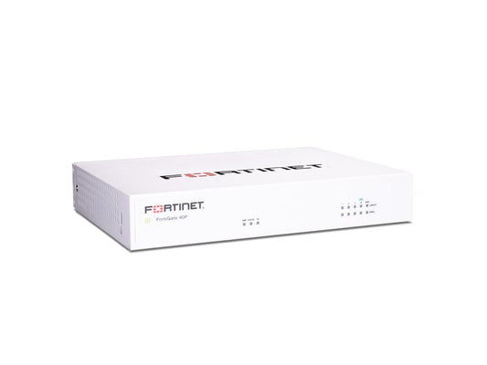 The Fortinet FortiGate-40F is a compact Ethernet firewall device bundled with 1 year of FortiCare Premium support and FortiGuard Enterprise Protection. With up to 5 Gbps firewall throughput and 4.4 Gbps IPSec VPN performance, it’s engineered for high-efficiency security in small to mid-sized environments.