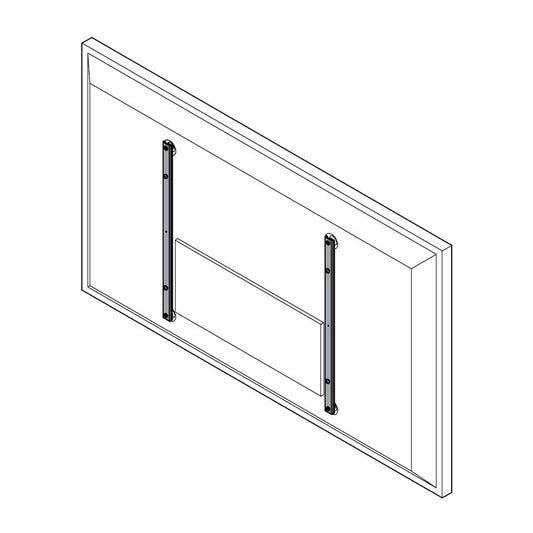 Accessoire de montage vertical CHIEF 600 mm M6 sans décalage, noir