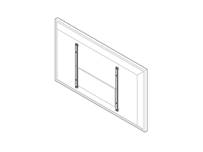 Accessoire de montage vertical CHIEF 600 mm M6 sans décalage, noir
