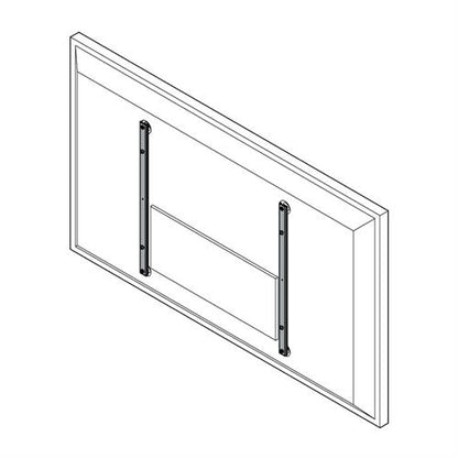 Accessoire de montage vertical CHIEF 600 mm M6 sans décalage, noir
