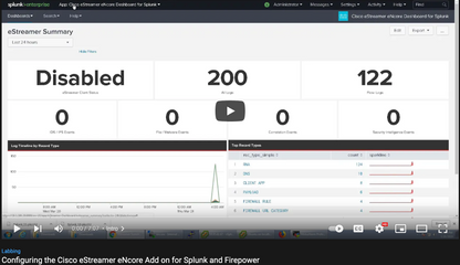 Cisco eStreamer eNcore pour Splunk