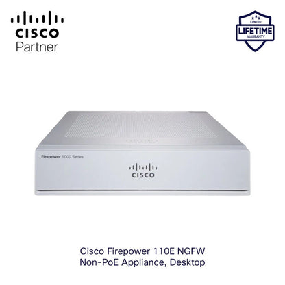 Dispositif de pare-feu Cisco Firepower 1010E NGFW, ordinateur de bureau sans POE