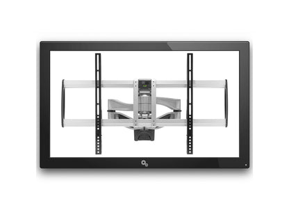 Full-motion wall mount by STARTECH supports 32" to 75" TVs up to 165.4 lb. With +15/-15° tilt and articulating arms, it offers flexible, single-stud mounting ideal for corners. Designed in silver with heavy-duty universal compatibility and TAA compliance.