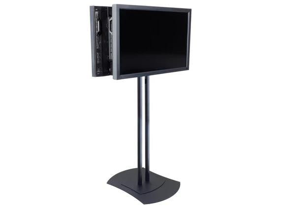 The Peerless FPZ-600 Flat Panel TV Stand supports 50 to 90-inch displays with a robust 200 lb weight capacity. Its VESA compatibility (100, 200 x 100, 200 x 200mm) offers versatile mounting options, ideal for commercial AV setups or conference rooms. Built in the USA and TAA compliant, it's a dependable choice for professional environments requiring secure flat panel placement.