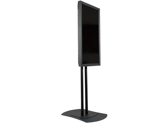 The Peerless FPZ-600 Flat Panel TV Stand supports 50 to 90-inch displays with a robust 200 lb weight capacity. Its VESA compatibility (100, 200 x 100, 200 x 200mm) offers versatile mounting options, ideal for commercial AV setups or conference rooms. Built in the USA and TAA compliant, it's a dependable choice for professional environments requiring secure flat panel placement.