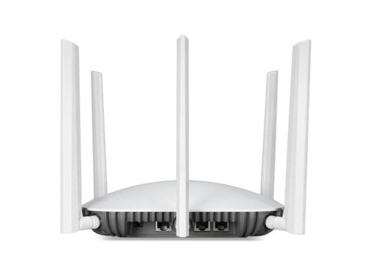 The FORTINET FortiAP-433F is a feature-rich indoor wireless access point designed for enterprise-level performance. It supports tri-radio capability with dual 4x4 MIMO on 802.11a/b/g/n/ac/ax and a dedicated 1x1 MU-MIMO Wave 2 radio. With flexible connectivity, including Bluetooth, multiple RJ45 ports, and RS-232, it's engineered for high-density environments and reliable wireless coverage.
