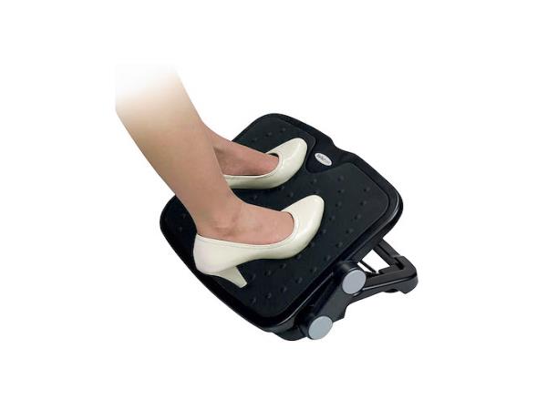 StarTech.com Adjustable Under Desk Foot Rest - Ergonomic Footrest for Desk - Large 18x14in Platform -  Office Footrest Stool - Adjustable Height, Angl