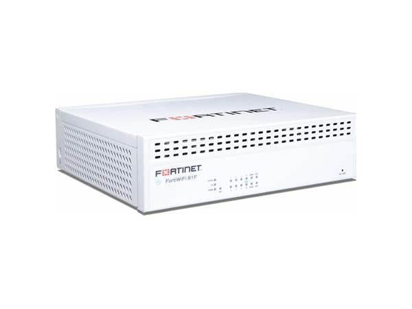 The Fortinet FortiWiFi-81F-2R delivers high-speed wireless and wired security with integrated FortiGuard Enterprise and FortiCare Premium support for 5 years. Designed for secure desktop deployment, it supports up to 1.5 million concurrent sessions and offers dual-band, MU-MIMO wireless performance.