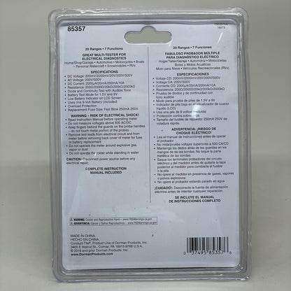 DORMAN Digital Multimeter Tools For Electrical Diagnostics 85357