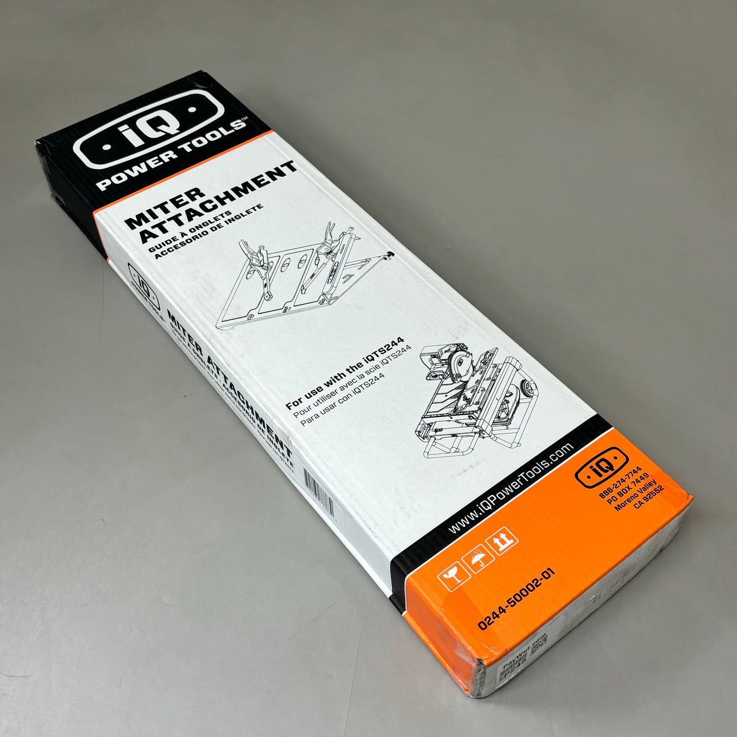 IQ POWER TOOLS Miter Attachment Accommodates 22.5° & 45° to 24" L 0244-50002-01
